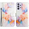 YB Pattern Printing Leather Series-5 for Samsung Galaxy A52 4G 5G A52s 5G Wallet Marble Pattern Scratch-resistant Stand Phone Shell Online