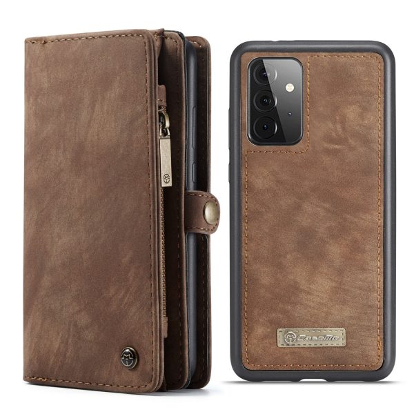 CASEME Multi-function Wallet 2-in-1 TPU + Split Leather Phone Shell with Stand for Samsung Galaxy A72 4G 5G Online