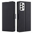 Card Slot Design Side Magnetic Closure Well-protected Ultra-thin Solid Color Leather Phone Stand Case for Samsung Galaxy A53 5G Fashion