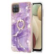 Anti-Collision Electroplating Frame IMD IML Marble Pattern Phone Cover Case for Samsung Galaxy A12 Online