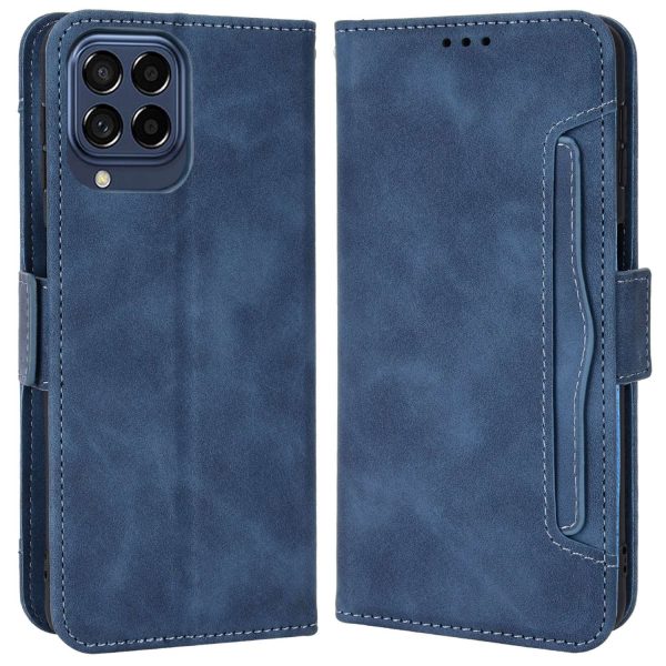 Anti-dust Smartphone Bag Case for Samsung Galaxy M53 5G, Magnetic Flip Wallet Style Stand Shockproof PU Leather Phone Cover Supply