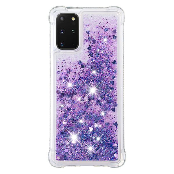 Well-protected Soft TPU Flowing Quicksand Phone Cover Case for Samsung Galaxy S20 Plus 4G 5G Online now