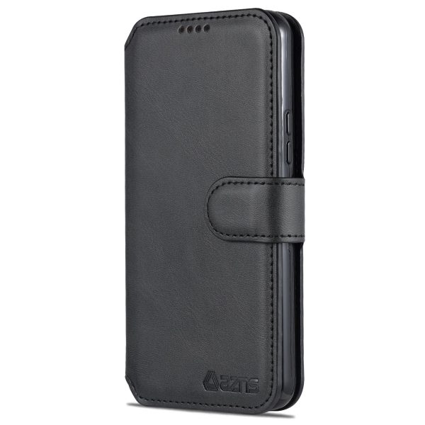 AZNS PU Leather Case Magnetic Clasp Wallet Phone Cover with Foldable Stand for Samsung Galaxy S22 5G For Cheap