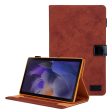 Cloth Texture Business Style Foldable Stand PU Leather Tablet Case Cover with Card Holder for Samsung Galaxy Tab A8 10.5 2021 SM-X200 X205 Hot on Sale