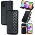 Automatic Suction Rhombus Design PU Leather Wallet Stand Case for Samsung Galaxy A41 (Global Version) For Sale