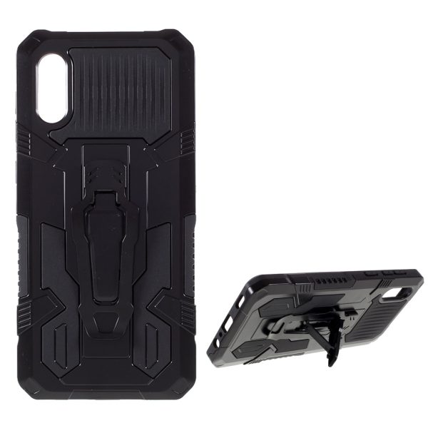 Back Clip Kickstand Design Well-Protected Hybrid Phone Case Shell for Samsung Galaxy A02 Fashion