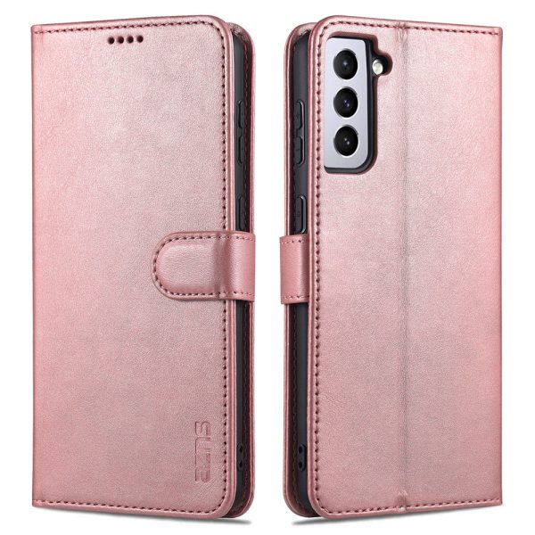 AZNS Wallet Stand Design Leather Phone Cover for Samsung Galaxy S21 FE Sale