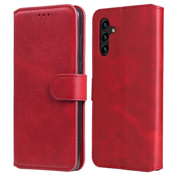 Classic Stand Flip Cover PU Leather Magnetic Closure Anti-Scratch Wallet Phone Case for Samsung Galaxy A13 5G   A04s 4G (164.7 x 76.7 x 9.1 mm) Discount