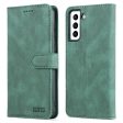 AZNS Stand Wallet PU Leather Cover + TPU Folio Flip Protective Phone Case Cover for Samsung Galaxy S22 5G Sale