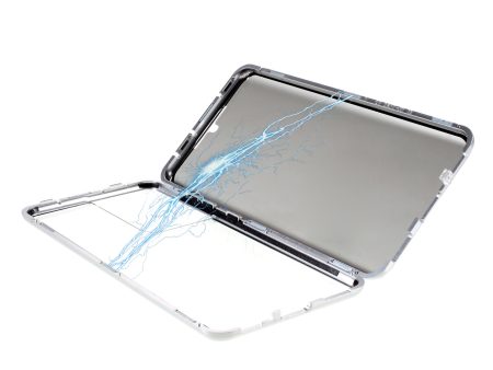 Anti-peep Magnetic Installation Metal Frame + Tempered Glass Phone Case for Samsung Galaxy S21 Ultra 5G Online Hot Sale