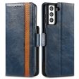 CASENEO 002 Series For Samsung Galaxy S21+ 5G Splicing PU Leather Case Business Style Fall Proof Flip Folio Wallet Cover with Stand Supply