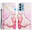 YB Pattern Printing Leather Series-5 for Samsung Galaxy A33 5G Marble Pattern Phone Case with Wallet Stand Hot on Sale