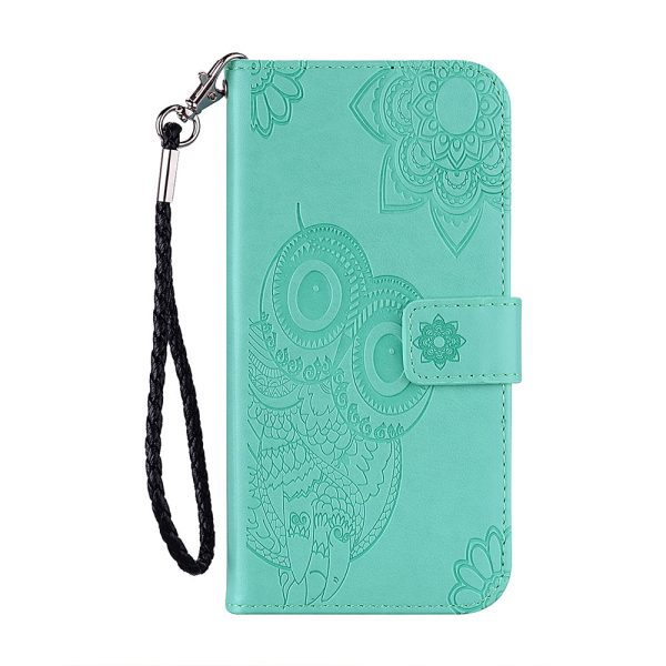 Imprint Owl Flower Leather Wallet Stand Phone Case for Samsung Galaxy M02   Galaxy A02 Cheap