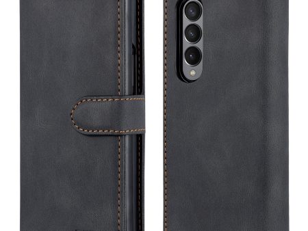 AZNS PU Leather Magnetic Clasp Closure Well-Protected Shockproof Phone Case with Stand Wallet for Samsung Galaxy Z Fold3 5G Hot on Sale