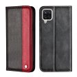 Color Splicing Business Style Card Holder Leather Protector for Samsung Galaxy A12 Stand Case For Sale