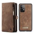 CASEME Multi-function Wallet Design TPU + Split Leather 2-in-1 Phone Shell for Samsung Galaxy A52 4G 5G   A52s 5G Online Sale