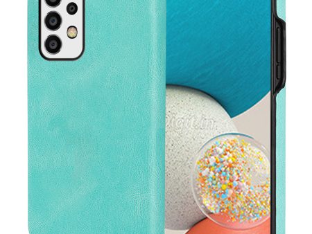 Bump-proof PU Leather Coated PC Case Incomplete Covering Mobile Phone Shell for Samsung Galaxy A53 5G on Sale