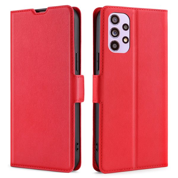 Card Slot Design Side Magnetic Closure Overall Protection PU Leather Phone Stand Case for Samsung Galaxy A33 5G Online now