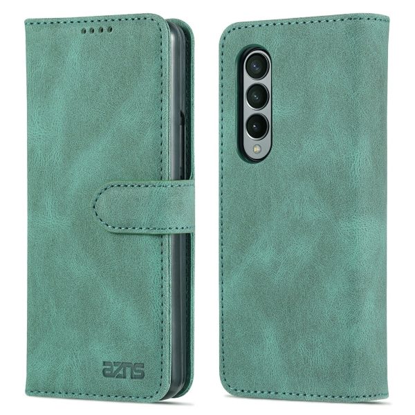 AZNS PU Leather Magnetic Clasp Closure Well-Protected Shockproof Phone Case with Stand Wallet for Samsung Galaxy Z Fold3 5G Hot on Sale