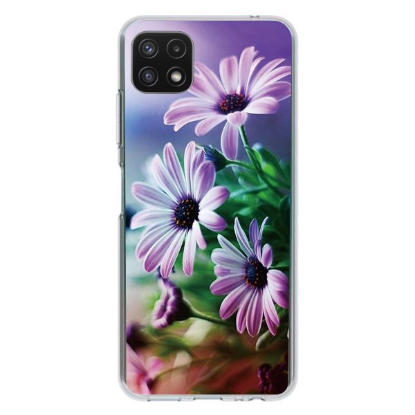 Clear Pattern Printing Shock Absorption Slim Soft TPU Protective Back Cover for Samsung Galaxy A22 5G (EU Version) Online