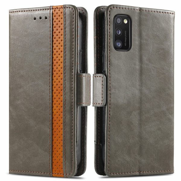 CASENEO 002 Series Business Stand Wallet Splicing PU Leather Phone Cover Magnetic Closure Phone Case for Samsung Galaxy A41 (Global Version) Online