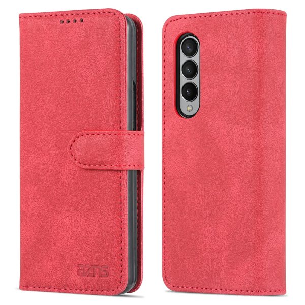 AZNS PU Leather Magnetic Clasp Closure Well-Protected Shockproof Phone Case with Stand Wallet for Samsung Galaxy Z Fold3 5G Hot on Sale