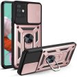 Anti-fingerprint Durable PC + TPU Slide Camera Cover Kickstand Phone Case for Samsung Galaxy A51 4G SM-A515 Sale