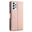 Card Slot Design Side Magnetic Closure Well-protected Ultra-thin Solid Color Leather Phone Stand Case for Samsung Galaxy A53 5G Fashion