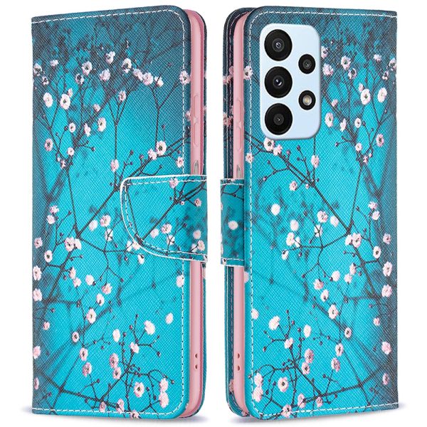 BF Pattern Printing Leather Series-1 for Samsung Galaxy A23 4G (165.4 x 76.9 x 8.4mm) PU Leather Case Pattern Printing Wallet Stand Feature Full-Body Protective Flip Cover Sale