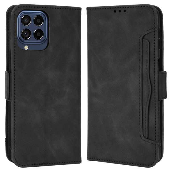 Anti-dust Smartphone Bag Case for Samsung Galaxy M53 5G, Magnetic Flip Wallet Style Stand Shockproof PU Leather Phone Cover Supply