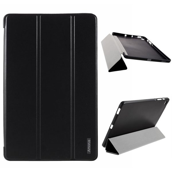 AMORUS Soft TPU Back Tri-fold Stand Leather Protective Case for Samsung Galaxy Tab S6 Lite P610 P615 S6 Lite (2022) Cheap