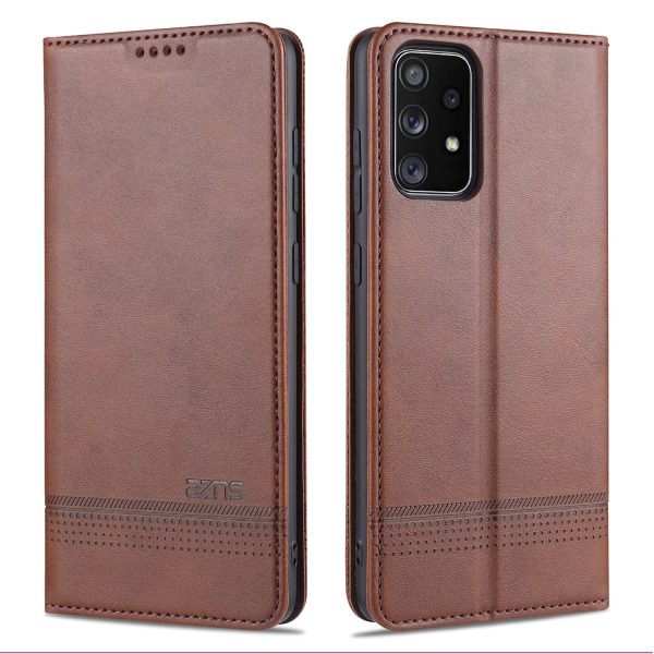 AZNS Wallet Design Auto-absorbed Magnetic Leather Stand Mobile Shell Case for Samsung Galaxy A72 4G 5G Cheap