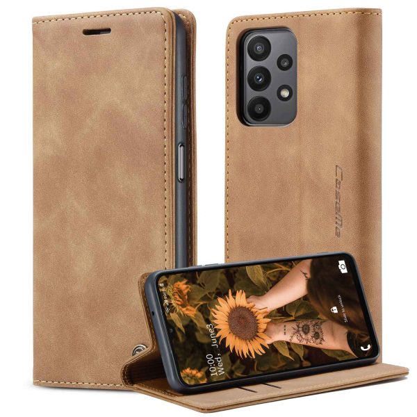 CASEME 013 Series For Samsung Galaxy A23 4G (165.4 x 76.9 x 8.4mm) Phone Case Bag Auto-absorbed PU Leather Wallet Foldable Stand Phone Cover For Discount