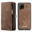 CASEME 008 Series Stylish Detachable 2-in-1 Multi-Function TPU + Split Leather Phone Wallet Stand Shell for Samsung Galaxy A12 Fashion