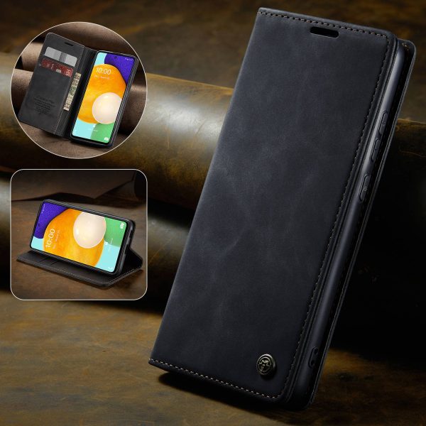 CASEME 013 Series PU Leather Folio Phone Case Wallet Stand Design Lightweight Auto-absorbed Phone Covering for Samsung Galaxy A53 5G on Sale