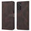 AZNS PU Leather Wallet Stand Full Protection Anti-fall Phone Case Cover for Samsung Galaxy M52 5G Fashion