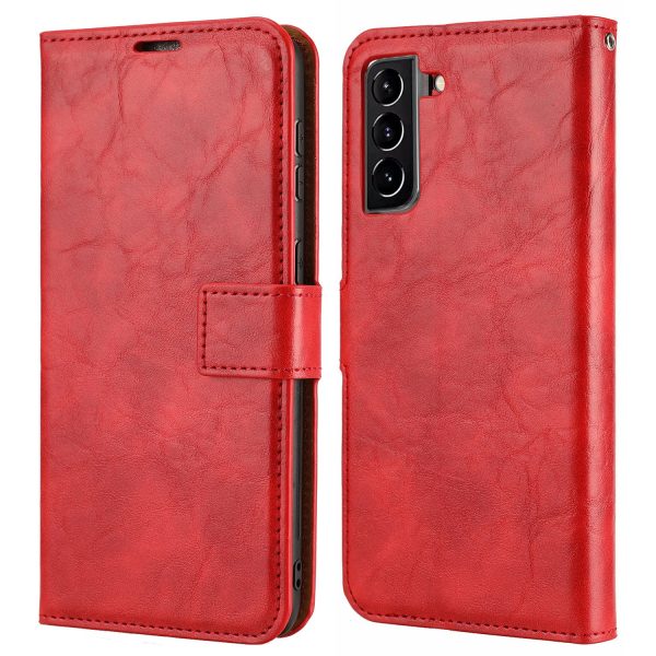 Crazy Horse Texture Detachable 2 in 1 Folio Flip Leather Mobile Phone Cover Case with Wallet Stand for Samsung Galaxy S22 5G Online Hot Sale