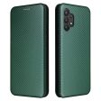 Auto-absorbed Stand Carbon Fiber Texture Leather Shell Cover for Samsung Galaxy A32 4G (EU Version) Cheap