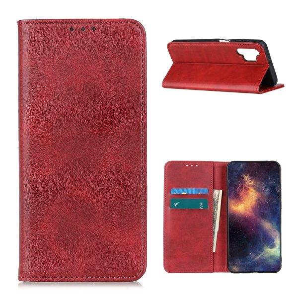 Wallet Stand Split Leather Magnetic Closure Protective Case for Samsung Galaxy A32 4G (EU Version) For Cheap