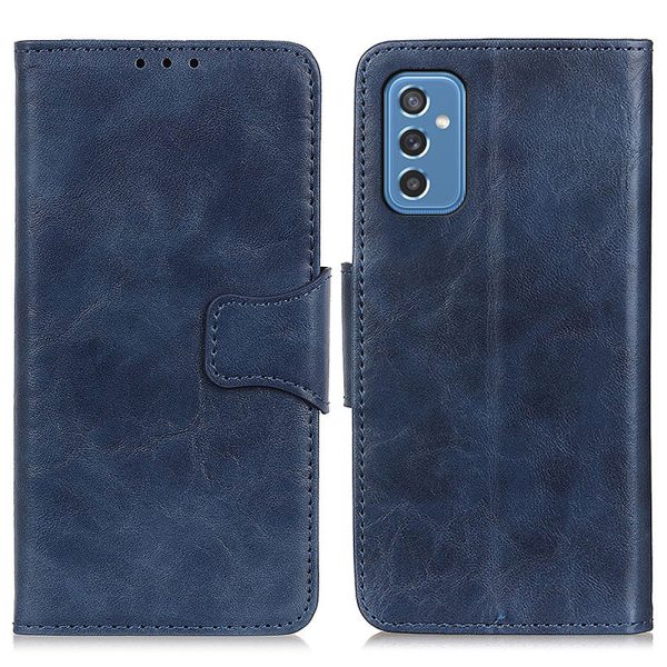 Crazy Horse Texture Split Leather Wallet Stand Phone Shell Case for Samsung Galaxy M52 5G For Discount