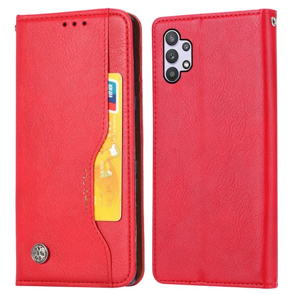 Auto-absorbed Wallet Stand Leather Protector Phone Cover for Samsung Galaxy A32 5G M32 5G Fashion