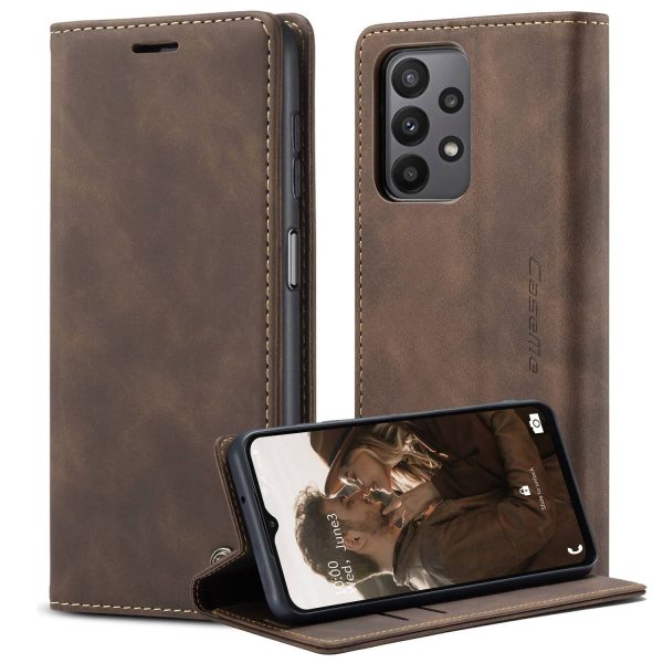 CASEME 013 Series For Samsung Galaxy A23 4G (165.4 x 76.9 x 8.4mm) Phone Case Bag Auto-absorbed PU Leather Wallet Foldable Stand Phone Cover For Discount