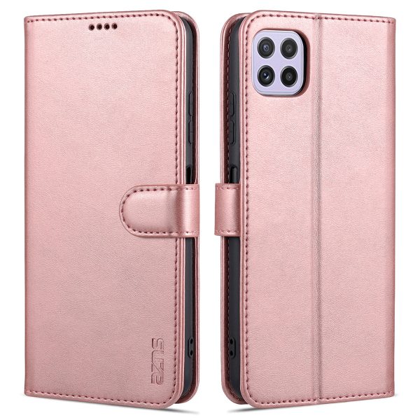 AZNS PU Leather Wallet Stand Phone Cover Shell for Samsung Galaxy A22 5G (EU Version) For Discount