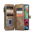 CASEME C30 Series for Samsung Galaxy A71 4G SM-A715 Stand Design Impact Resistant PU Leather Phone Case Zipper Pocket Wallet Phone Cover on Sale