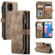 CASEME C30 Series for Samsung Galaxy A51 4G SM-A515 Foldable Stand Design PU Leather Phone Case Zipper Pocket Wallet Phone Cover For Sale