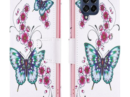 BF Pattern Printing Leather Series-2 for Samsung Galaxy M53 5G, Full-protection Phone PU Leather Cover Pattern Printing Case with Stand Wallet Online now