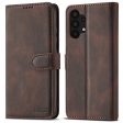 AZNS Magnetic Clasp Leather Case Drop-proof Fully Wrapped Wallet Stand Phone Cover for Samsung Galaxy A32 4G (EU Version) Hot on Sale