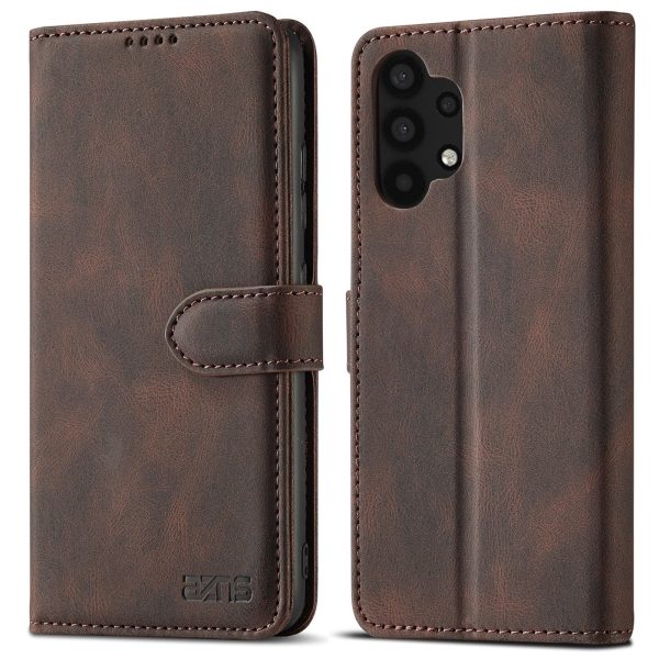 AZNS Magnetic Clasp Leather Case Drop-proof Fully Wrapped Wallet Stand Phone Cover for Samsung Galaxy A32 4G (EU Version) Hot on Sale