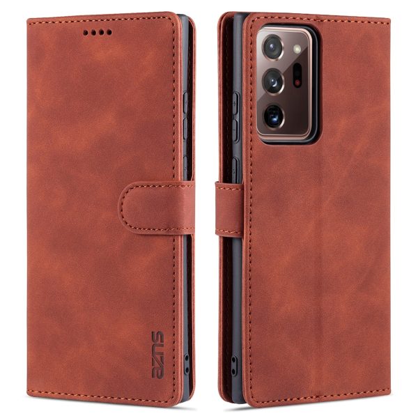 AZNS Leather Wallet Stand Folio Flip Card Slots Full Body Protection Phone Shell for Samsung Galaxy Note20 Ultra Note20 Ultra 5G Hot on Sale