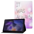 For Samsung Galaxy Tab A8 (2021) SM-X200   SM-X205 Pattern Printing PU Leather Stand Magnetic Closure Tablet Protector Case with Card Slots Fashion